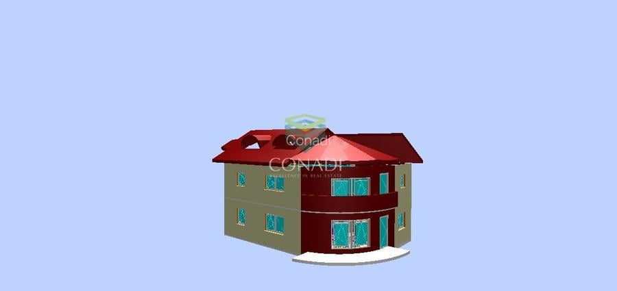 Vila la rosu cu teren in comuna Cornetu - 15