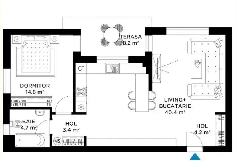 Apartament 2 Camere Lux Sisesti I Straulesti I Metrou - 5