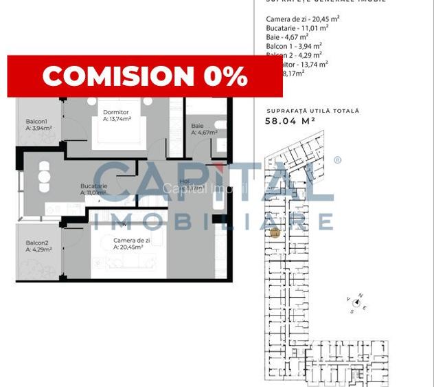 Apartament cu 2 camere in cartierul Sopor - 2