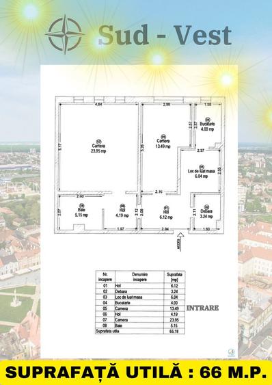 Apartament 2 camere, decomandat, super spațios, Complex Studențesc - 9