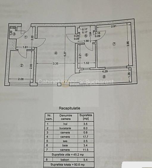 2 Camere - 50MP | Piața Gorjului | Etaj 3/10 | Reabilitat - 1