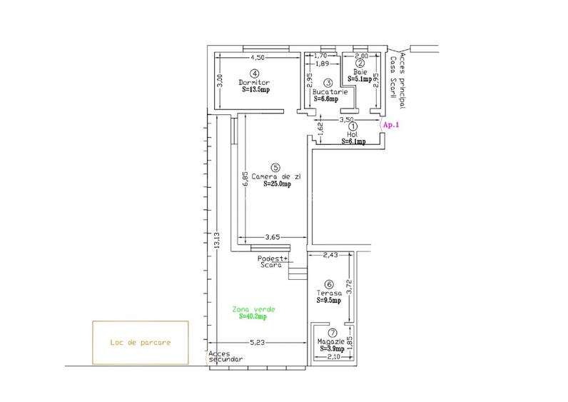 Apartament 2 camere, cu curte Dumbravita - 16