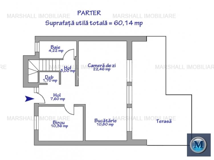 Vila cu 5 camere de vanzare in Bucov, 124.17 mp #15008 - 4