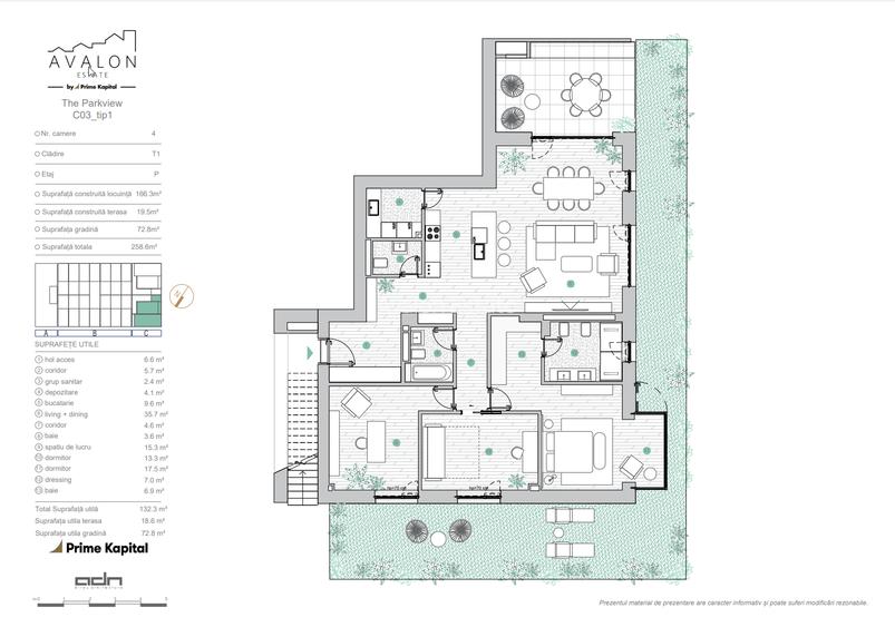 Avalon Estate | Apartament Parkview cu 4 camere | zona Pipera - Aviației - 3