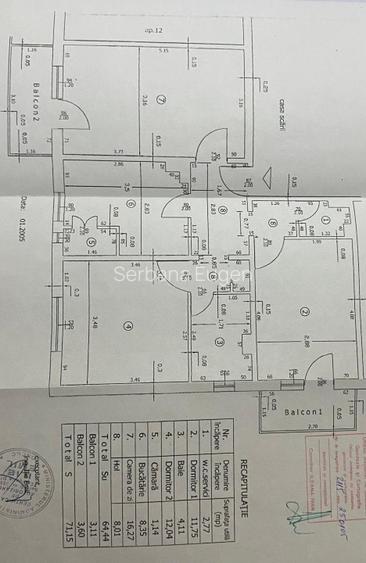 Apartament decomandat 3 camere | Etaj 3 | Complet mobilat și utilat - 1 MAI - 16
