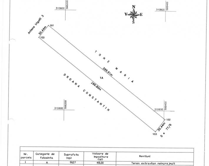 Teren Extravilan In Rate Primaverii Com. Berceni | 9127mp | #EG1E - 2