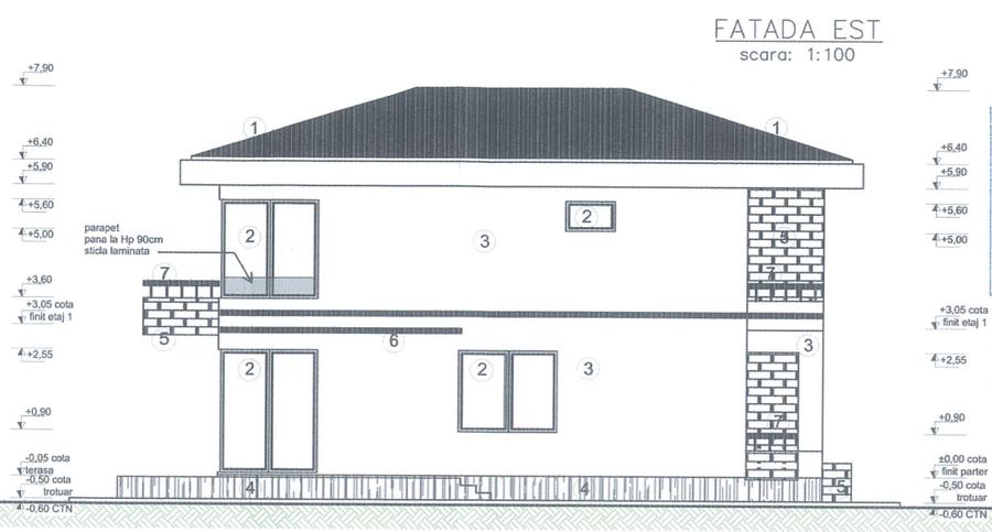 Teren 465mp, cu autorizatie casa individuala P+1E - 5