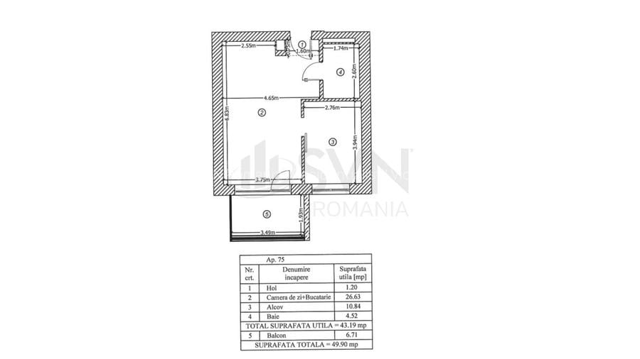 REA1028085 2 camere mobilat Luxuria Residence - 9