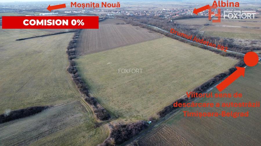 COMISION 0% Teren industrial 2000 mp, utilitati, acces TIR - Mosnita - 2