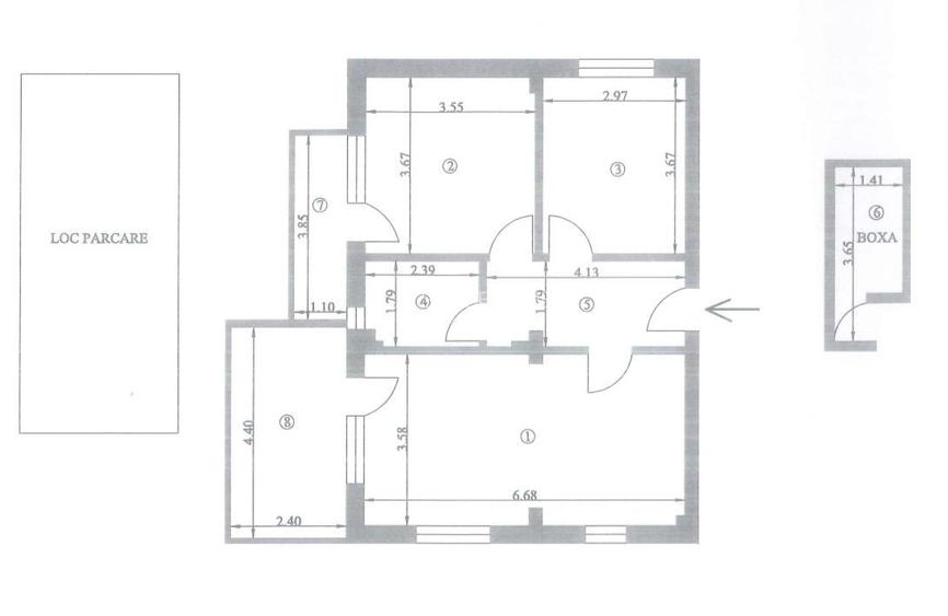 APARTAMENT 3 CAMERE , DE VANZARE, CU TERASĂ, PARCARE ȘI BOXĂ – BUȘTENI