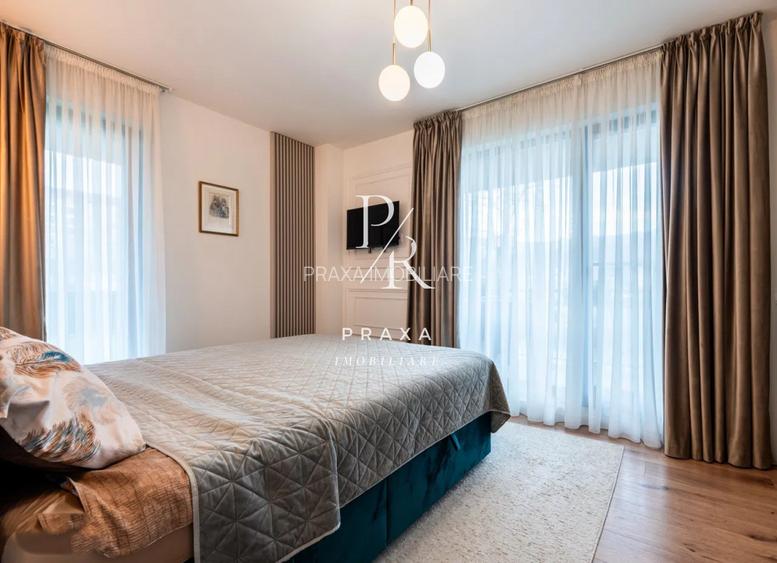 Apartament 3 camere, complet mobilat, terasa 31 mp, parcare, zona Vivo - Metro - 12