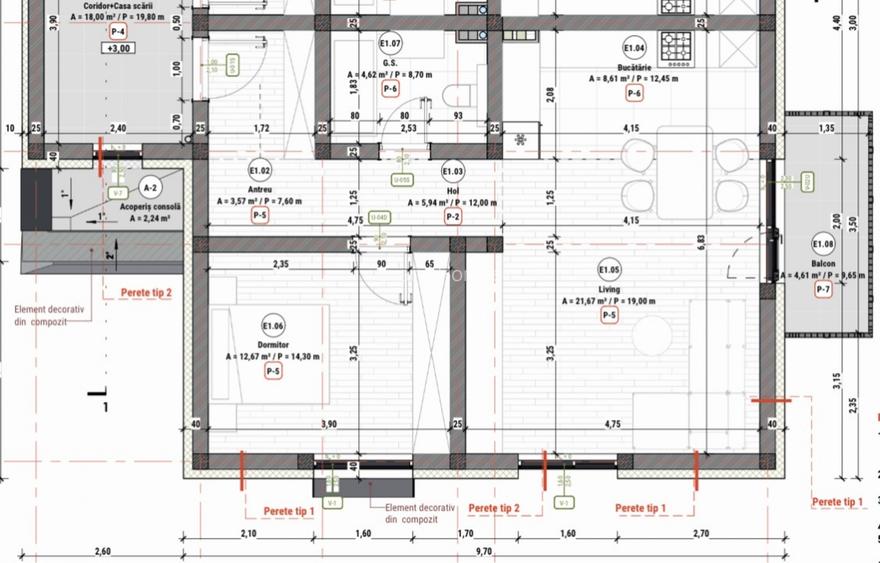 Comision 0% Apartament 2 camere cu gradina + Cartier Asfaltat - Mosnita - 3
