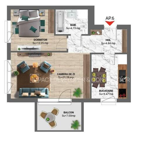 Apartament 2 camere gata de mutare Baneasa - 4