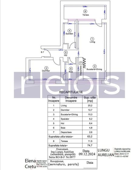 VANZARE 2 CAMERE | 63MP | PIPERA | COMPLEX NOU | TERASA 11MP | PARCARE - 15
