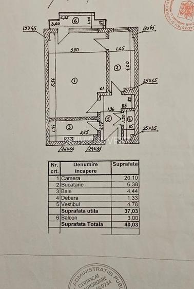 Crangasi - garsoniera de vanzare, decomandata, 40 mp. - 6