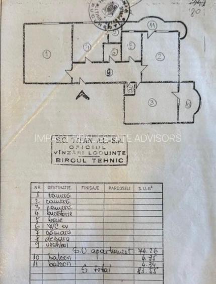 3 CAMERE ‖ LIFT NOU ‖ BLOC REABILITAT ‖ ETAJ INTERMEDIAR ‖ NERVA TRAIAN - 1