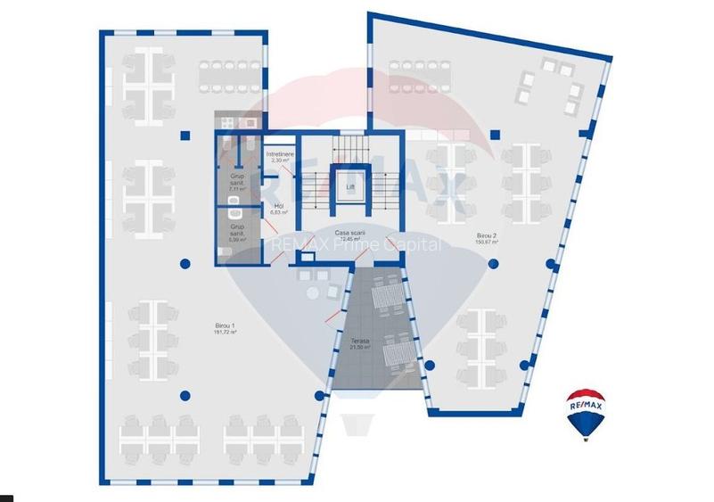 Spații de birouri premium de închiriat – clădire nouă ultracentrală - 21