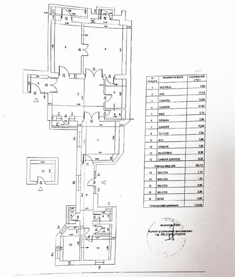 114 mp*Calea Mosilor 131-intersectie cu Carol I* Et. 4/5* - 15