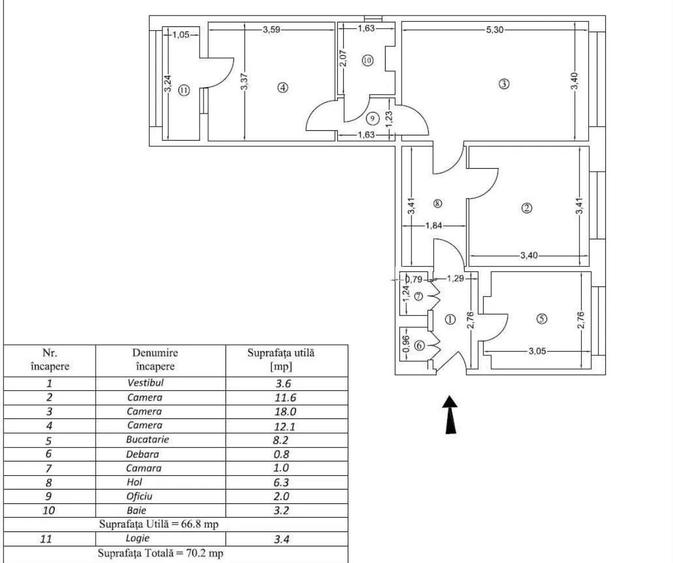 AP. 3 CAMERE THEODOR PALLADY, BUCATARIE INCHISA, 70 MP, COMISION 0% - 15