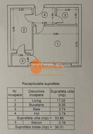 Garsonieră decomandată | Exigent Plaza Residence - 1