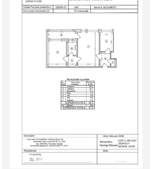 Vanzare apartament 2 camere Militari Lujerului - 9