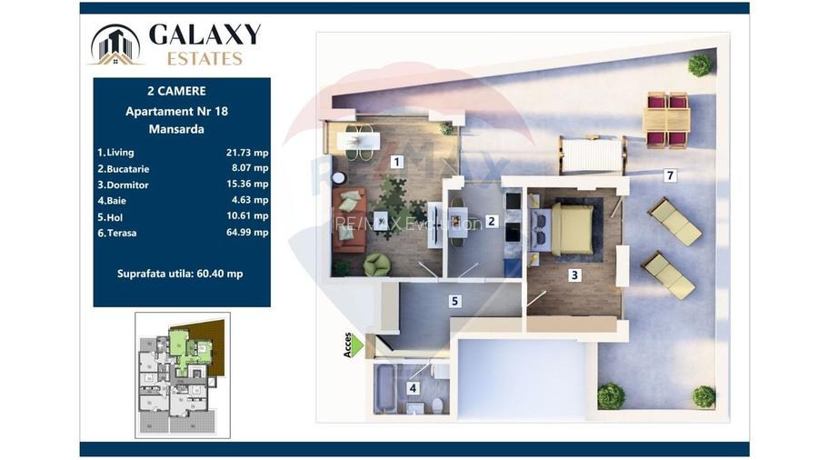 COMISION 0% Apartament 2 camere/ Tractorul / Galaxy Estates - 3