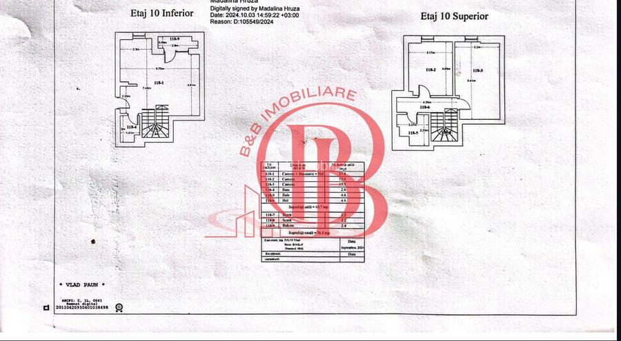 Apartament 3 camere Duplex 12 min Metrou Teclu Parcare Inclusa - 1