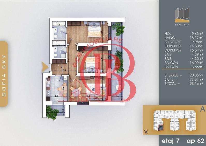 Bloc Finalizat Apartament 3 camere 7min Metrou Nicolae Teclu - 1