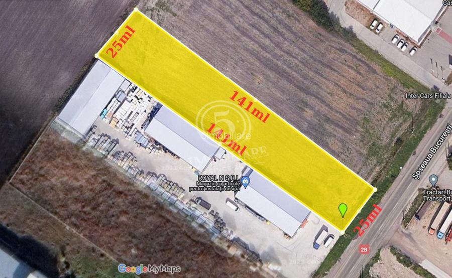Buzau- Soseaua Bucuresti-Buzau- Teren de Inchiriat- Comision 0% - 2