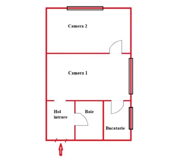 Apartament cu 2 camere Gheorgheni zona Diana , et 1/4 , 30 mp - 7