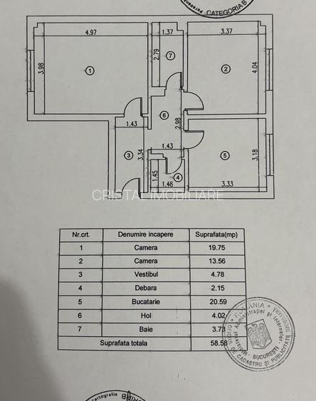 Apartament 2 camere decomandat, 58 mp, parter inalt, bloc reabilitat, Vitan - 9