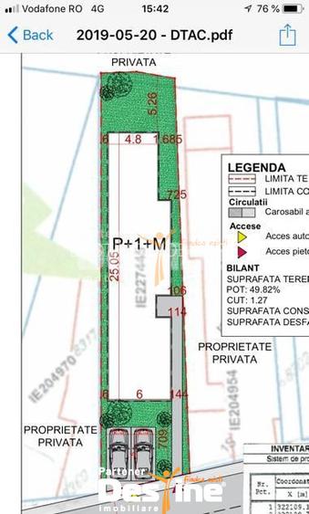 Teren intravilan 295mp, deschidere 9ml, certificat urbanism, sos. Alexandriei - 3