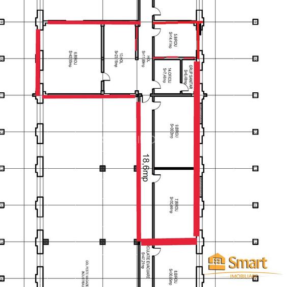 Spațiu birouri de închiriat – 140 mp – Str. Aurel Vlaicu 78 - 4