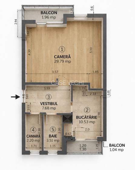 De la studio la 2 camere: locuință adaptabilă lângă Parcul și Arena Națională - 18