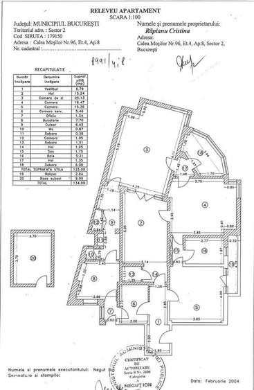 Inchiriem Ap. 5 cam I 125 mp I Calea Mosilor Vechi – Bd. Hristo Botev - 16