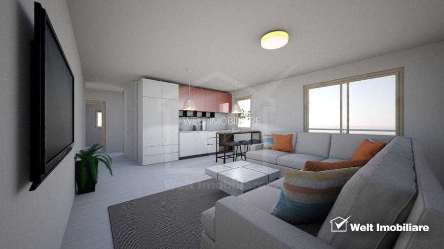 3 camere, 68mp, 2 terase 72 mp, 2 bai, parter, lift, garaj, Manastur - 9