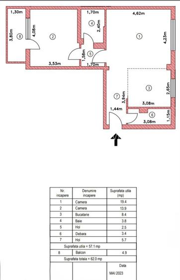 Apartament 2 camere de vânzare – Drumul Sării | Etaj 2/4 | Comision 0% - 1