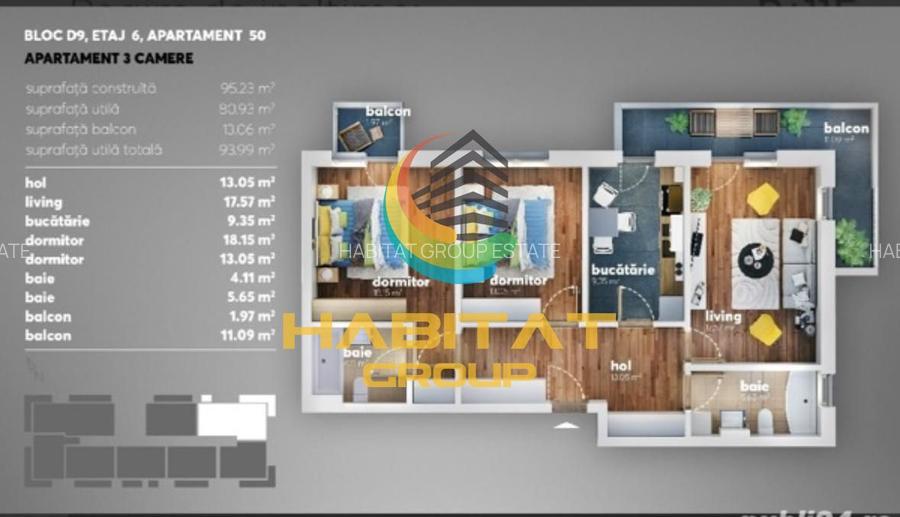 Berceni Metalurgiei vanzare 3 cam decomandat bloc finalizat - 6