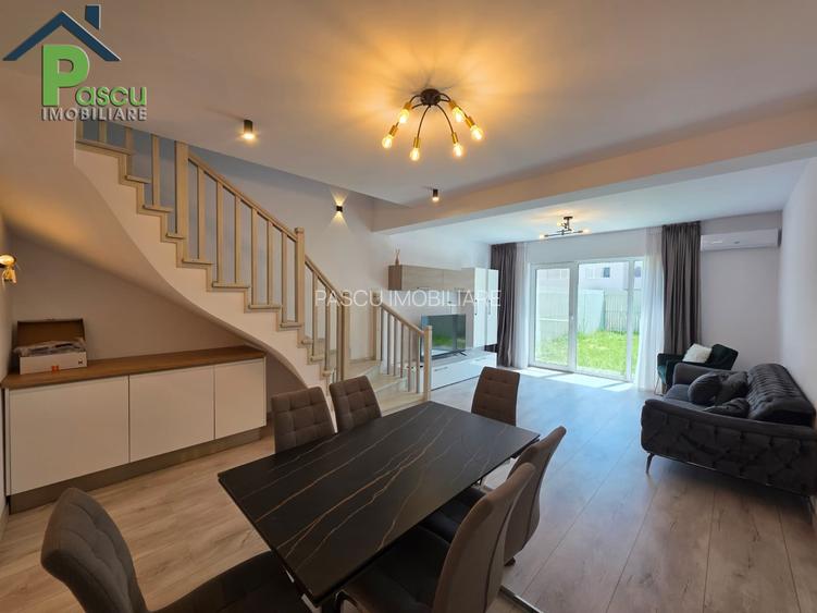Vila Voluntari, mobilata si utilata modern, P+1+M, 2024, 160 mpu, curte proprie - 2
