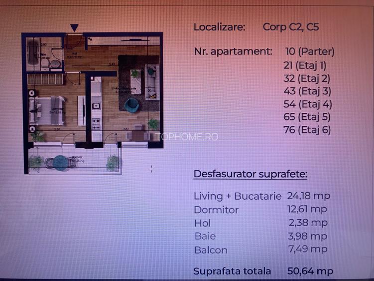 Apartament 2 camere, bloc nou, metrou Berceni - 6 min. - 8