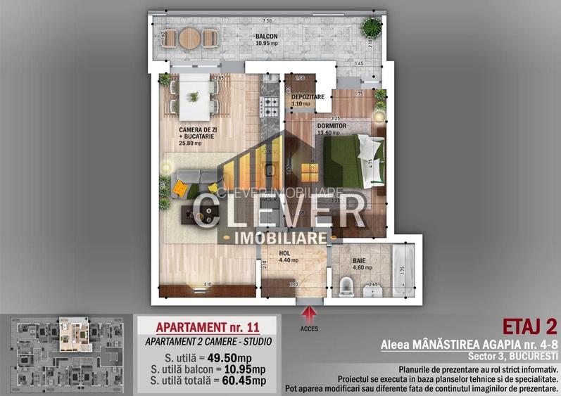 Apartament 2 camere, Comision 0%| metrou Nicolae Grigorescu - 1
