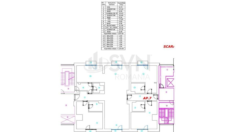 REA1027632 Apartament 4 camere I Prima inchiriere I 2 Parcari I Kiseleff