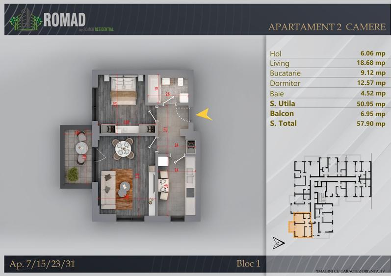 2 camere Theodor Pallady, Ansamblu deosebit PREMIUM,Metrou&STB,Profita