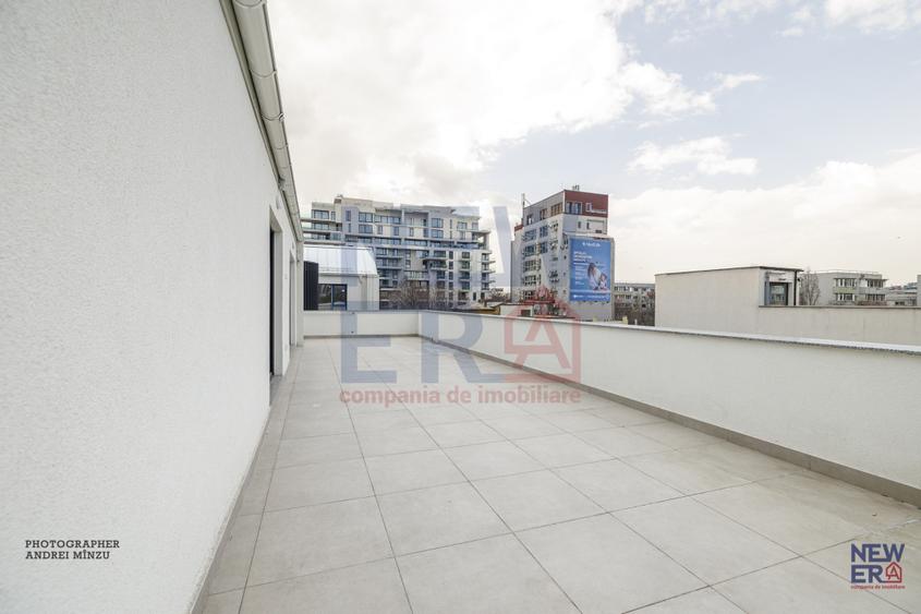 Apartament NOU 3 camere cu terasa 50 mp in bloc boutique, zona Herestrau