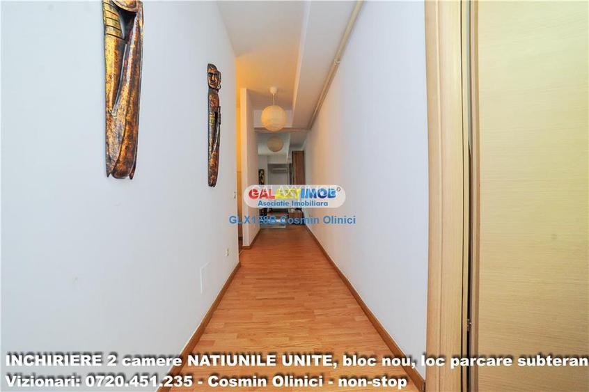 2 camere NATIUNILE UNITE, boc nou, parcare subterana, 8 minunte metrou - 13