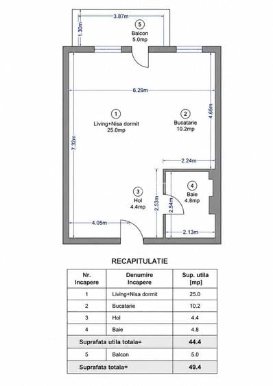 Studio modern de închiriat – Pipera Ivory  | imobil nou - 8