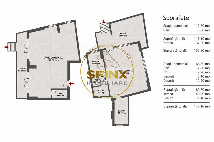 Spațiu comercial | MIlitari | 206 mp + terasă 78 mp | Valea Cascadelor | Parter - 6