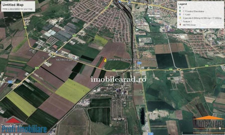 Teren intravilan 17.000 mp la Centura intre Metro si 6 Vanatori