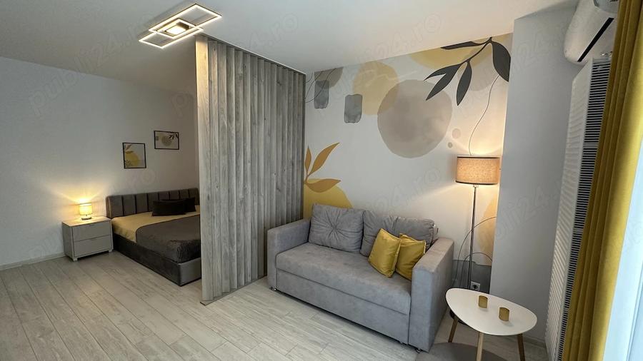 Garsoniera moderna Moghioros Park Residence Auchan Drumul Taberelor bloc nou
