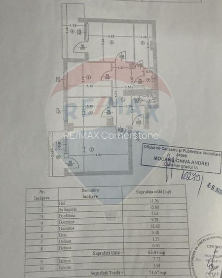 Apartament cu 3 camere de vânzare în Centrul orașului Câmpulung - 7